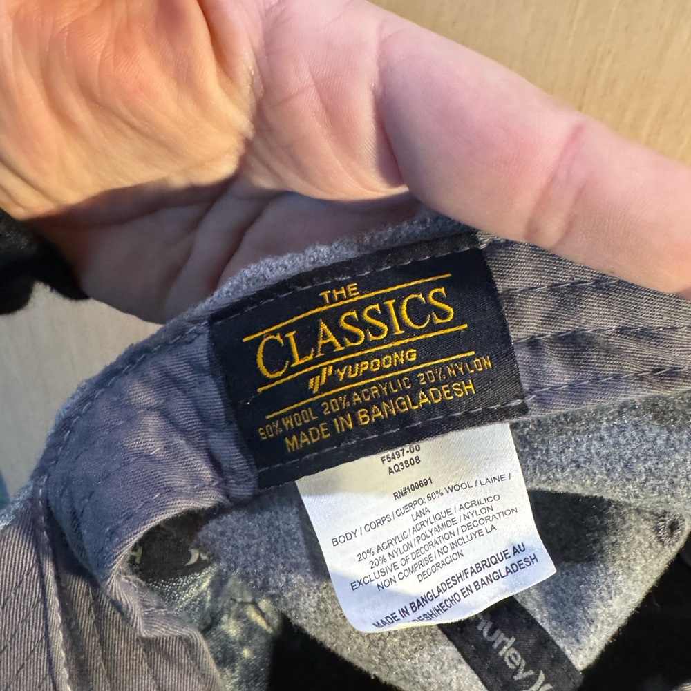 Hurley X The Classica Gray Wool Blend Burt and Ernie Cap - Picture 3 of 5